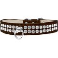 Mirage Pet Products Style No.72 Rhinestone Designer Croc Dog CollarChocolate Size 24 82-21-CHC24